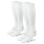 Athletic Works 8 Pairs Socks Small White Compression Ankle/Arch
