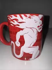 Red Fireball whiskey 20oz coffee mug tastes like heaven burns like hell 2017 new