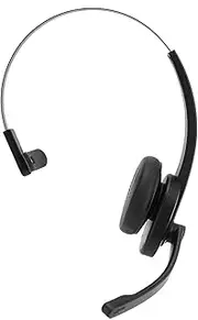 Single Ear Headset, Pc Headset with Mic, Efficient Stable Transmission Bluetooth Headset for Computer, Laptop, Mobile Phone, Tablet, Office Headset with Mic for Work