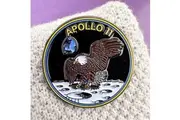 Space Enamel Pin Apollo 11