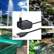 Mini Submersible Water Pump for Aquarium Fish Fountain Small Fish Tank Pond USB