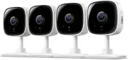 TP Link Tapo Motion Detection Home Security WiFi Camera 4 Pack 1080p Full HD (OP
