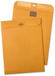 Postage Saving ClearClasp Kraft Envelopes, 10 x 13, Brown Kraft, 100/Box