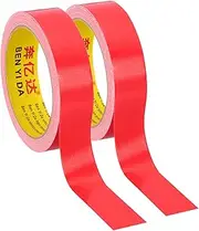 uxcell 1"x0.01" Bookbinding Tape, 22 Yard Total 2 Roll Cloth Bookbinding Repair Tape Book Binding Tape Self Adhesive for Repairing Old Books, Red