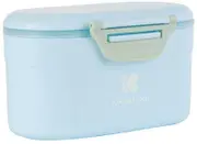 Kikkaboo Blue 130g powdered milk dispenser with measuring cup