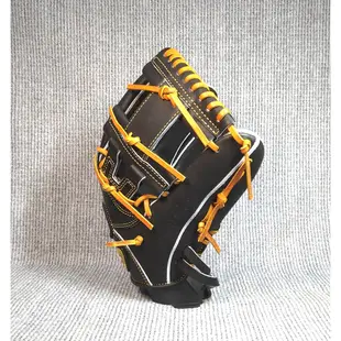 「野球魂」--特價！日本「XANAX」【TRUST】等級硬式棒球手套（內野手，BHG53020，9027黑色）附手套袋，日本製