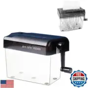 Mini Hand Shredder,Portable Paper Shredder Manual Shredder Document File Stra