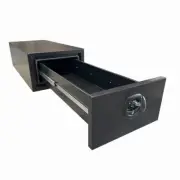 1400 x 600 x 380mm Black Alloy 1 Drawer Unit for Ute Truck Tool box Canopy Carav