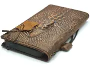 Genuine Leather case fo Iphone 16 15 14 13 12 16E Pro Max Wallet Book Alligator
