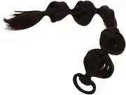 VINTORKY Wig Bubble Braid Hair Extensions Braided Wigs Bubble Braid Headband Hair Jewelry for Women Ponytails Hair Extensions for Women Hairpieces Fake Braid Polyester Dark Brown