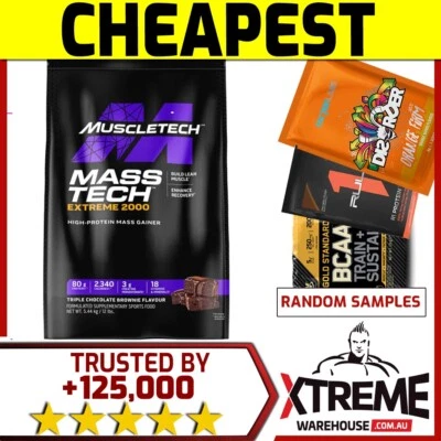 MUSCLETECH MASS TECH 12LB EXTREME 2000 // BULKING PROTEIN SUPER WEIGHT SERIOUS @
