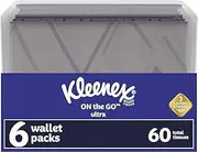 Kleenex 3 Count Slim Pack Wallet Size (2 Pack) = 60 Tissues - Most Elegant Look of Any Portable Tissue Anywhere