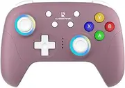 Ampown RG P01 Wireless Gaming Controller Compatible with Switch Game Controllers RG P01 2.4G Controller Gamepad for Bluetooth/PC/Steam/iOS/Android/Switch Hall Effect RGB Lights