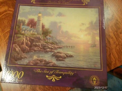 Thomas Kinkade 1000 Pc. Jigsaw Puzzle Painter of Light THE SEA OF TRANQUILITY