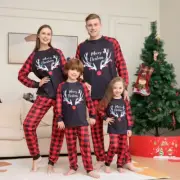 Family Matching Christmas Pyjamas Set Adult Kids Sleepware Family Clothes