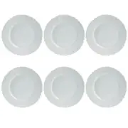 Set Of 6 Bormioli Rocco Ebro 20cm Side Fruit Dining Plate Tempered Opal Glass