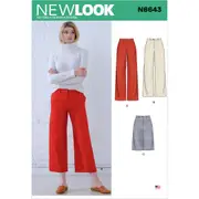 New Look Sewing Pattern N6643 6643 Misses' Wide Leg Pants and Skirt