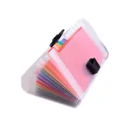 A6 File Document Bag Pouch Bill Folder Holder Organizer 13 Pockets Accordion Folder Organizer for Documents Bag Office Supplies
