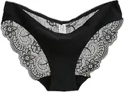 [Cocobla] 1/3/6 Pack Women's Sexy Lace Briefs Ultra Comfortable Seamless Everyday Hipster Briefs Secret Hugging Bikini Briefs Underwear