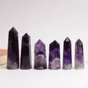 Natural Uruguay Amethyst Quartz Crystal Point Wand Healing Stone Tower Obelisk