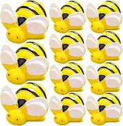NUOBESTY 75pcs Bee Charms Resin Craft Decorations Bee Charms for DIY Jewelry Home Decor