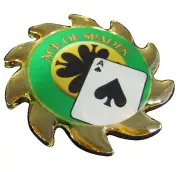 Casino Poker Table Poker Card Guard Cover Protector Spinner Aces of Spades