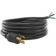 29139-180 15-Feet Locking Power Cord for Model L6-30P to Model SJTW 10/3, 30-...