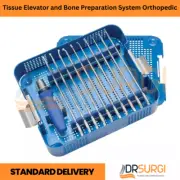 Tissue Elevator and Bone Preparation System Orthopedic Instrument Set
