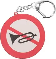 NULYLU Traffic Sign Keychain Bag Pendant for Decorative Keyring Unique Compact Hanging Ornament for Keys Wallet Phone and Purse Lightweight and Sturdy Design