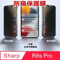 在飛比找PChome24h購物優惠-^防窺磨砂款^ SHARP AQUOS R8s Pro 柔韌