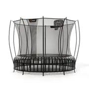 VULY Thunder 2 Pro Large 14ft Springless Trampoline with Enclosure - Round Kids Trampolines Bundle With Basketball Hoop