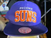 NWOT PHOENIX SUNS 80's Logo Purple Snapback Hat Mitchell & Ness OSFA