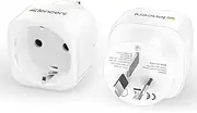 LENCENT 2 Pack Europe to AU Plug Adapter, European to Australia Outlet Plug Adaptor, EU to New Zealand Travel Plug Converter