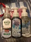 NEW Bath & Body Works WINTER sparkling snow Foaming Hand Soap Discontinued lot 3