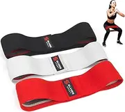ELVIRE Fabric Resistance Bands for Working Out | Exercise Bands Resistance Bands Set of 3 | Booty Bands for Women Workout Bands Resistance Loops | Leg Bands for Working Out Glute Bands, Squat Bands