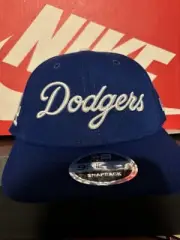 New Era FELT x Los Angeles Dodgers Butterfly 9FIFTY Snapback Hat Cap Blue - OSFM