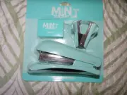 Mint Stapler Set- 3 pc Set by Office Depot, Stapler, Remover, Box of Staples NEW