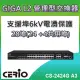 CERIO智鼎【CS-2424G_A3】4埠SFP Gigabit+24埠10/100/1000M Gigabit管理型網路交換器