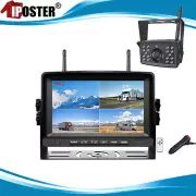 7" Quad Digital Wireless Monitor Backup Camera For Truck Trailer RV Bus Caravan