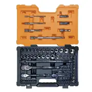 GEARWRENCH 64 Piece 1/4, 3/8 & 1/2 Inch Drive Metric & SAE Socket Set