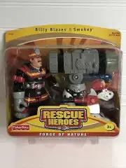 Rescue Heroes Force Of Nature Billy Blazes And Smoky Sealed 2094 Mattel Fisher