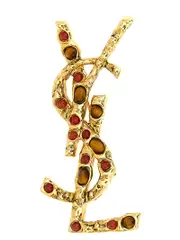 [Saint Laurent] Saint Laurent-Cassandra Brooch Gioielli Oro-Donna OS