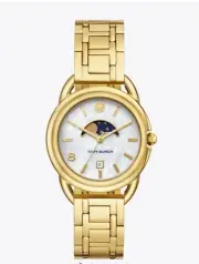 Tory Burch The Miller "Moon" Gold Tone Women's Watch TBW7229