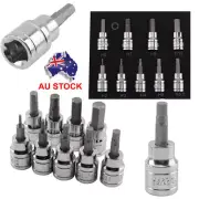 9pcs 2-10mm Allen Key Sockets Hex Bit Socket Set 3/8" Drive Drill Metric Tools