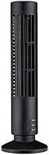 Repelltopse YHM Tower Type USB Electric Fan Leafless Air-Conditioning Fan (Black) (Color : Black)