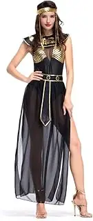 Costume Bay Women's Cleopatra Costume Ancient Greek Goddess Dress Halloween Cosplay Egyptian Ladies Gold Dress Carnaval Exotic Cleopatra Cosplay Masquerade Party
