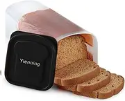 Bread Box with Airtight Lid | Bread Container | Plastic Bread Storage Container | Sandwich Bread Keeper | Bread Holder | Bread Loaf Storage Dispenser | Bread Saver Kitchen Counter, BPA Free (Black)