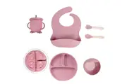 Vibe Geeks 6-piece Silicone Children's Meal Training Set Cutlery