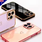 Girly Heart Shockproof Case For iPhone 16 15 14 13 12 11 8 Pro Max XR XS MAX oz