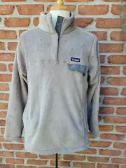 Patagonia Womens 2XL Re-Tool Snap-T Pullover. Furry Taupe.